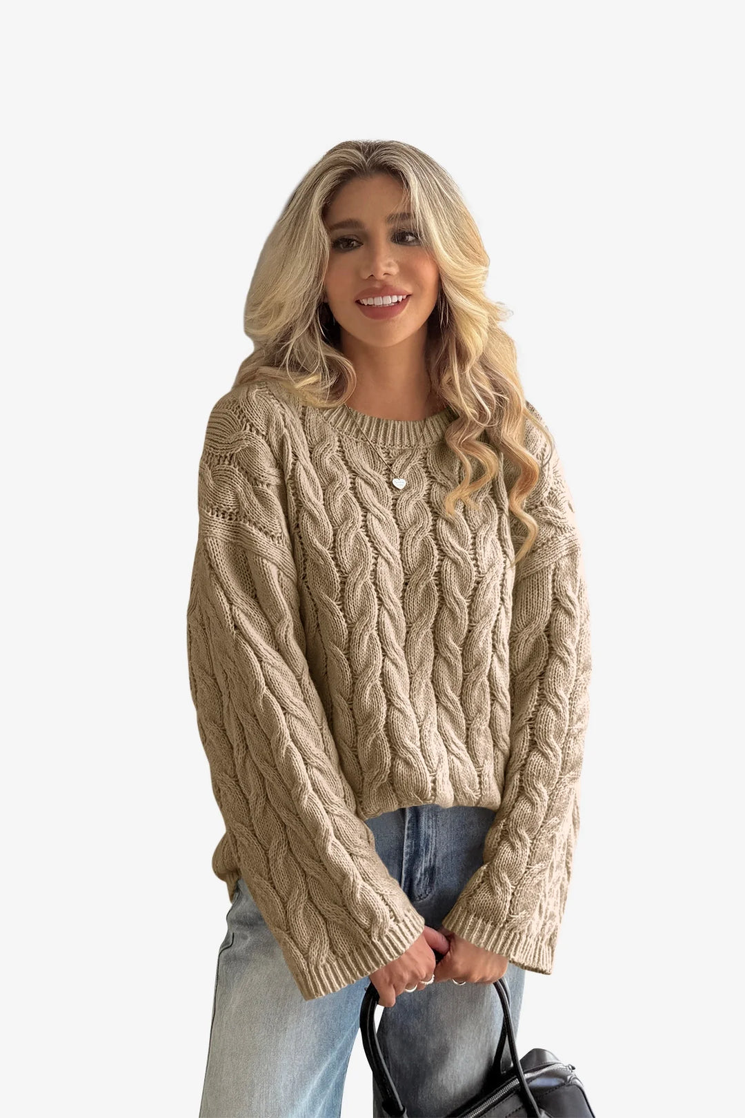 Women's Oversized Cable Knit Sweater
