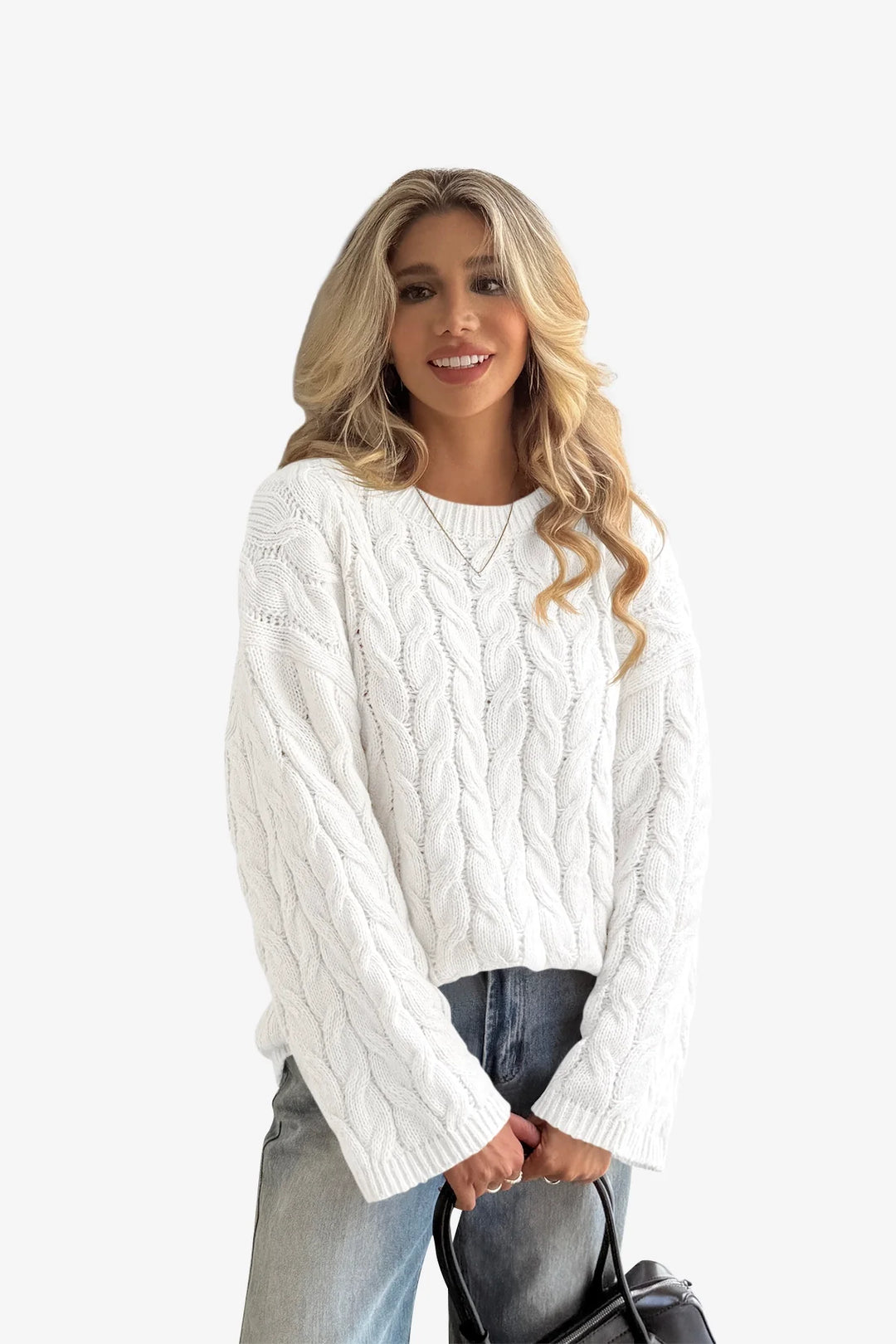 Women's Oversized Cable Knit Sweater