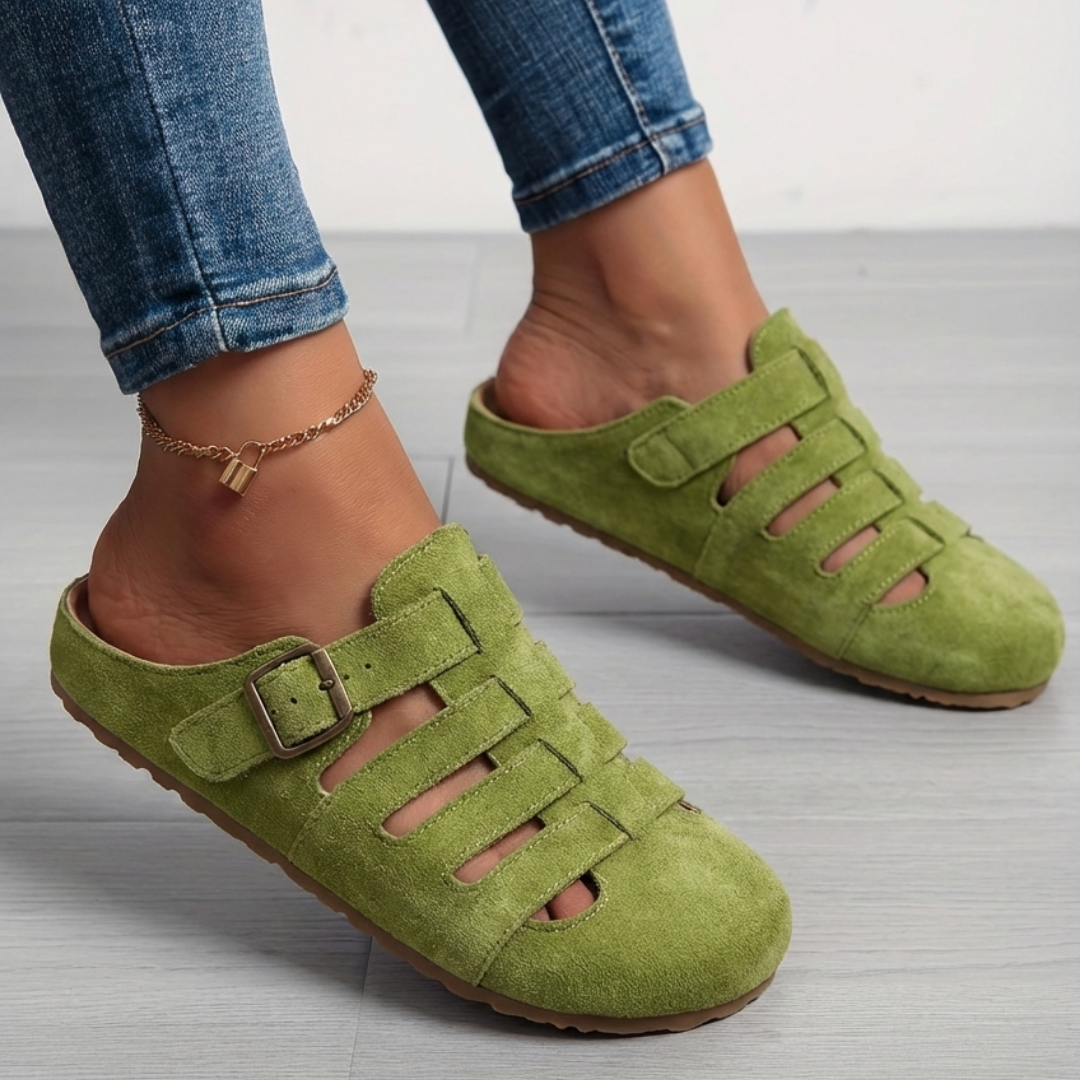 Ladies Comfortable Slip-On Mule Sandals