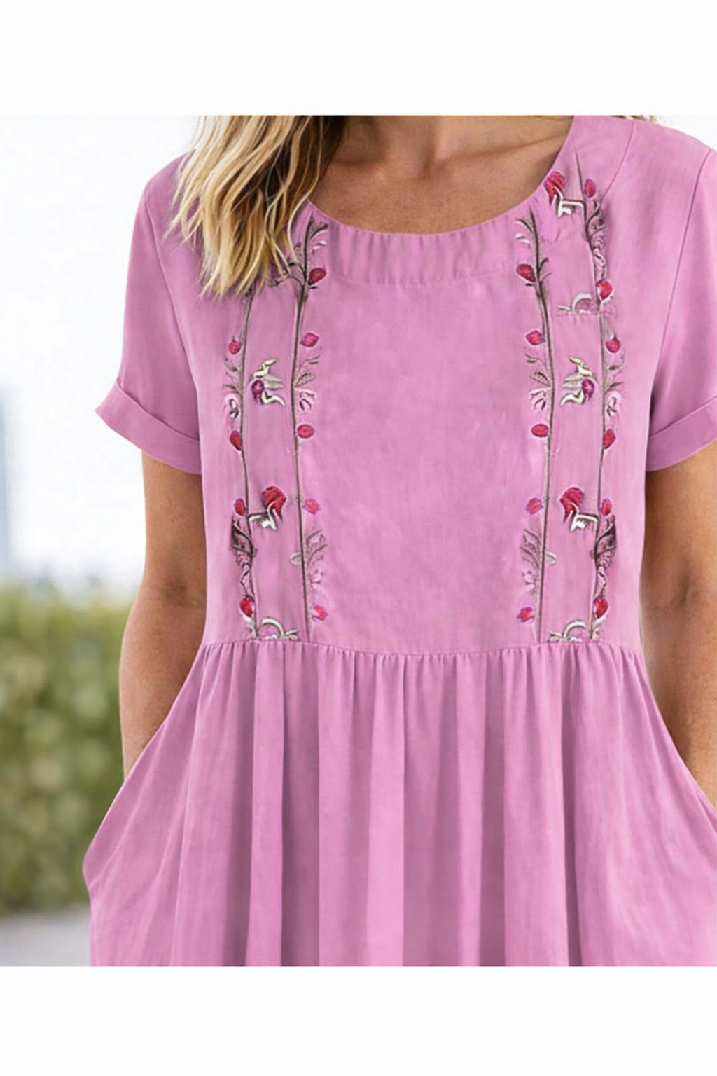 Summer Short Sleeve Dress for Women, Casual Style
