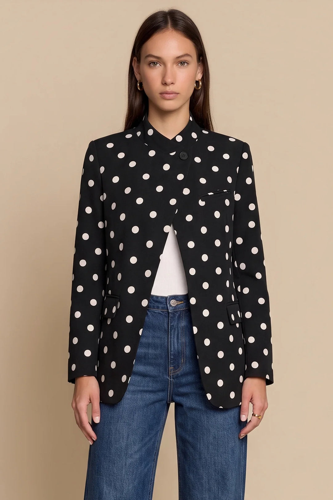 Women's Polka Dot Blazer