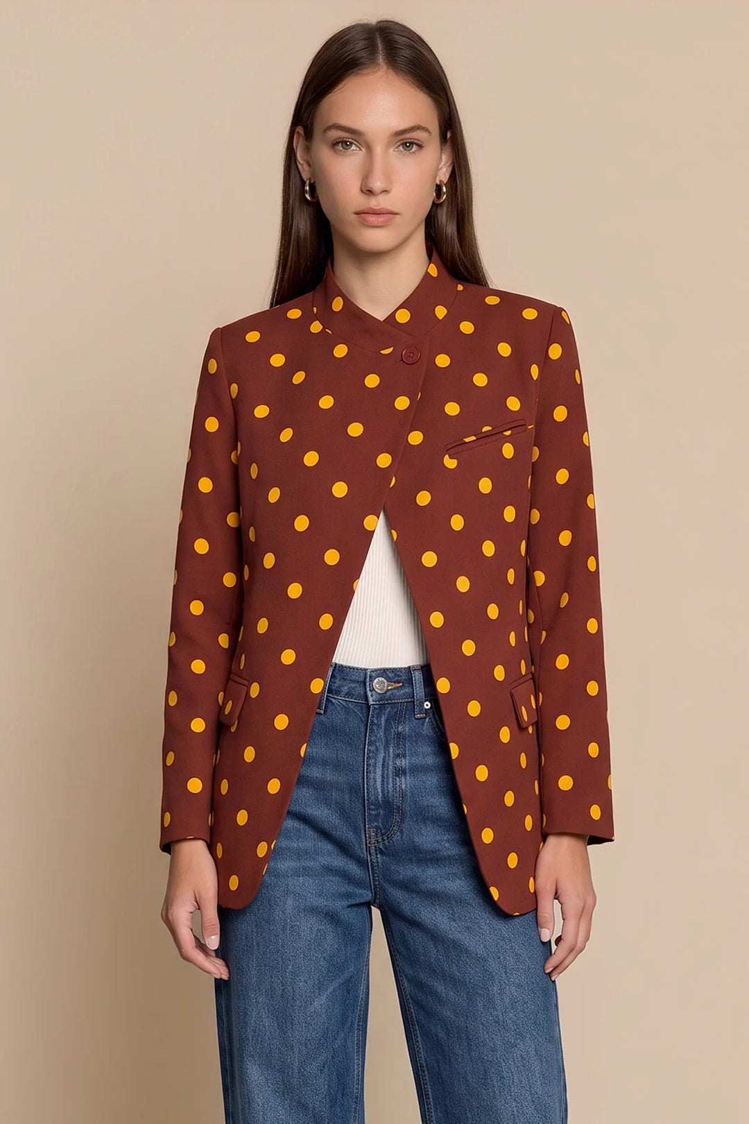 Women's Polka Dot Blazer
