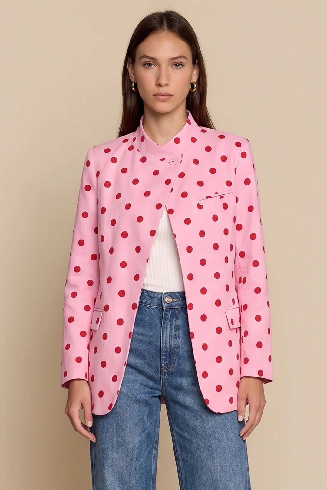 Women's Polka Dot Blazer