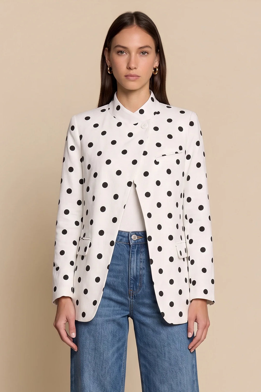 Women's Polka Dot Blazer