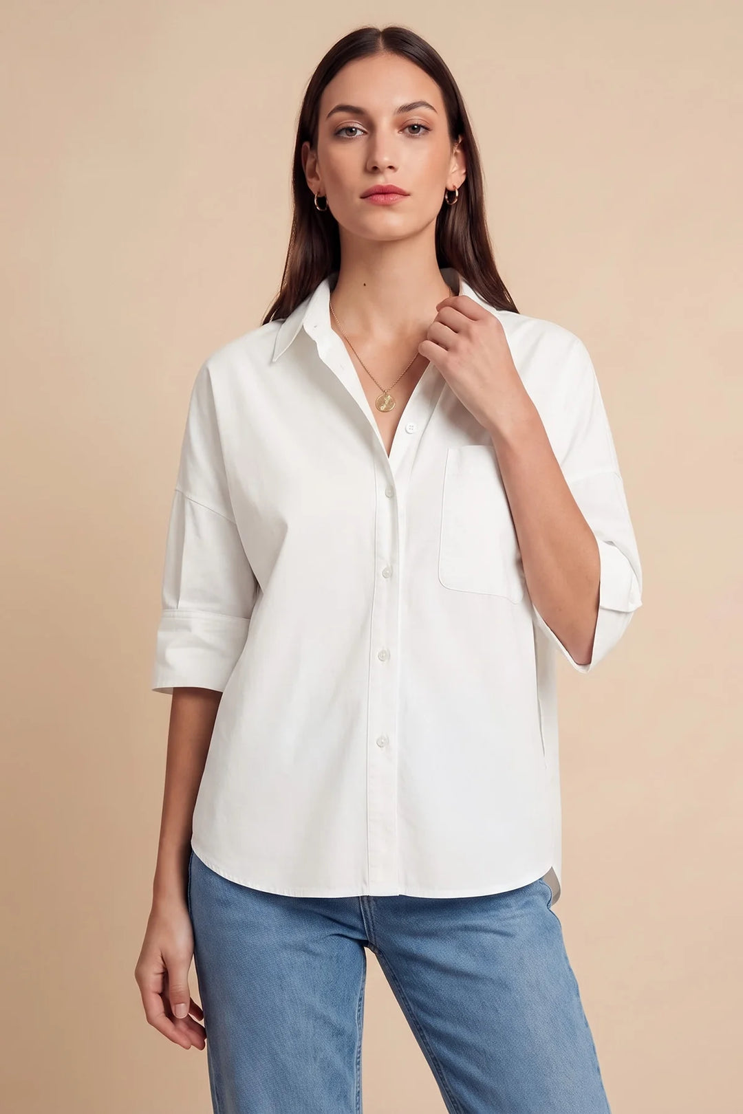 Women's Oversized Button-Down Shirt