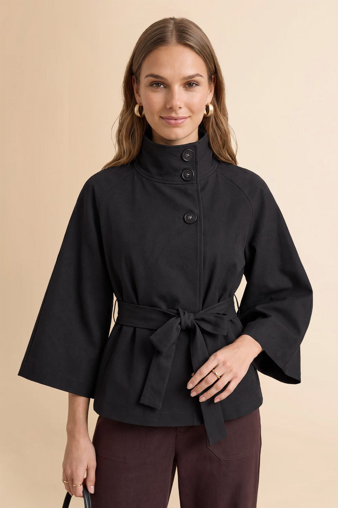 Women's Cropped Trench Coat