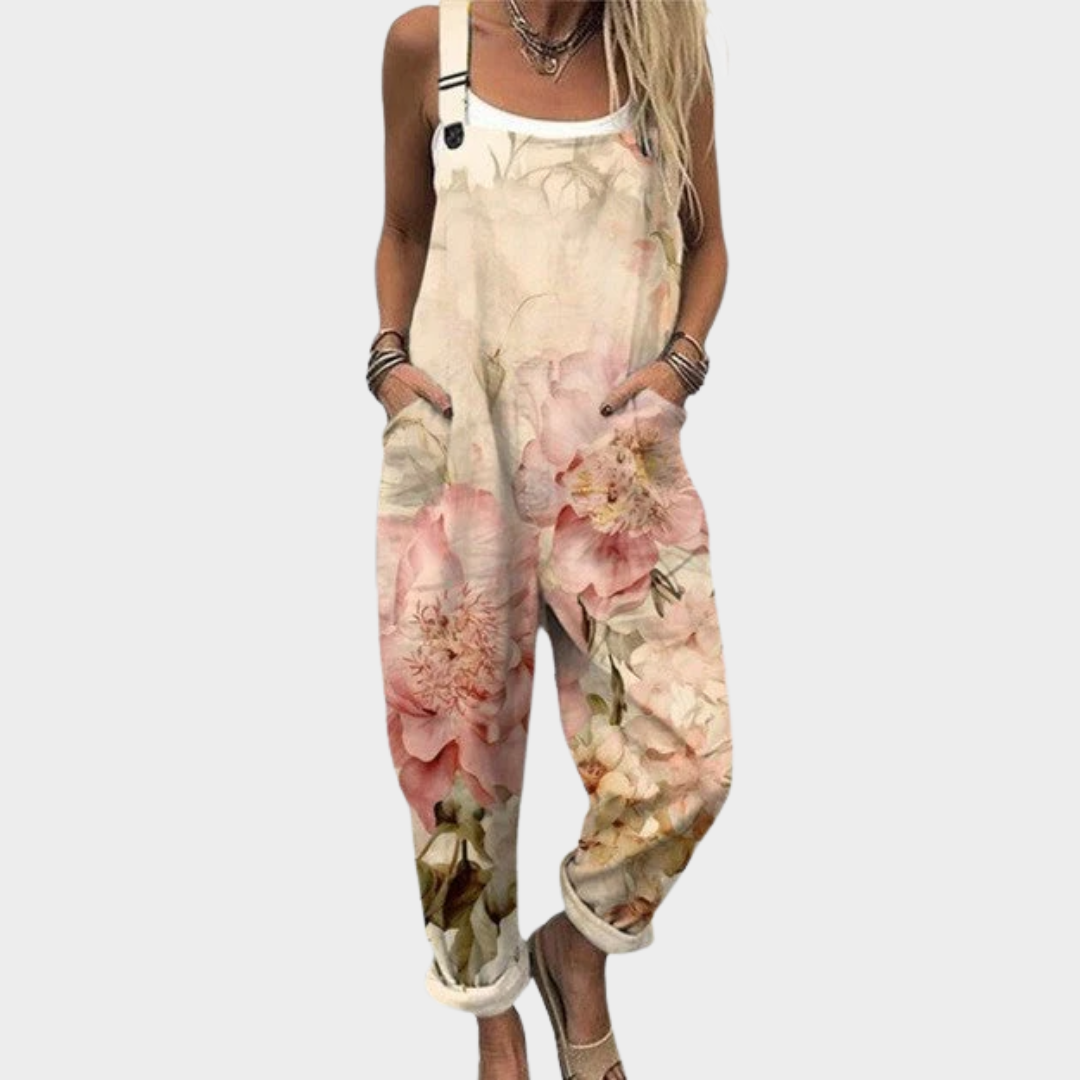 Floral Print Jumpsuit for Women, Elegant Style