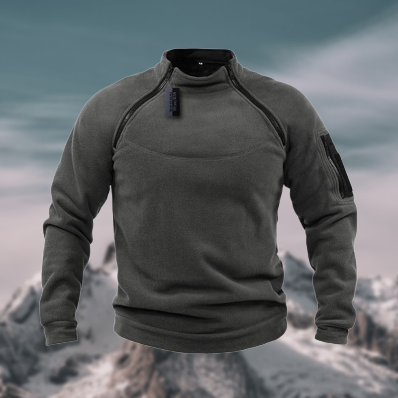 Men's Stand-Collar Quarter-Zip Pullover
