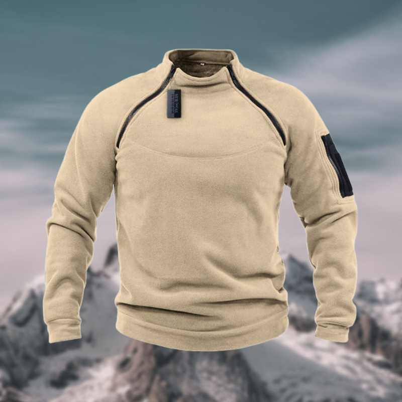 Men's Stand-Collar Quarter-Zip Pullover