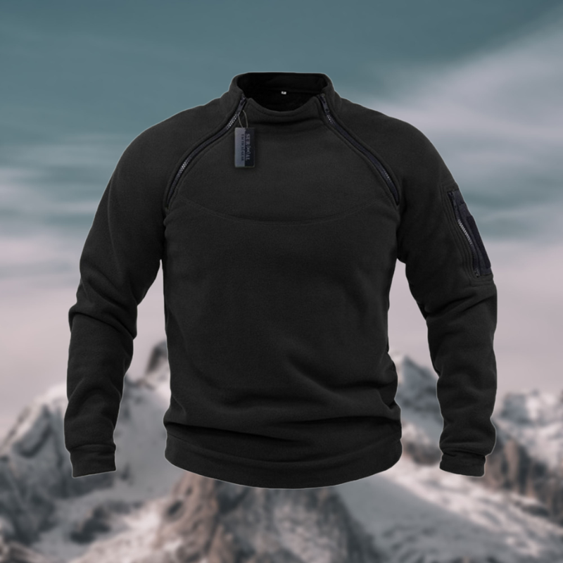 Men's Stand-Collar Quarter-Zip Pullover