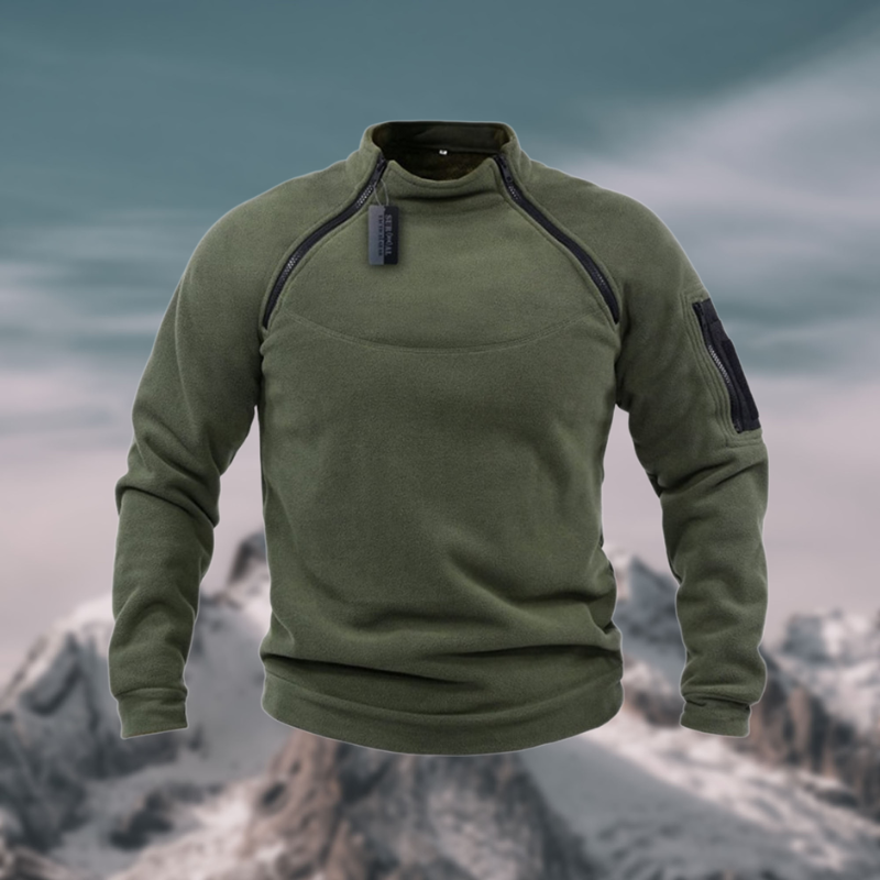 Men's Stand-Collar Quarter-Zip Pullover