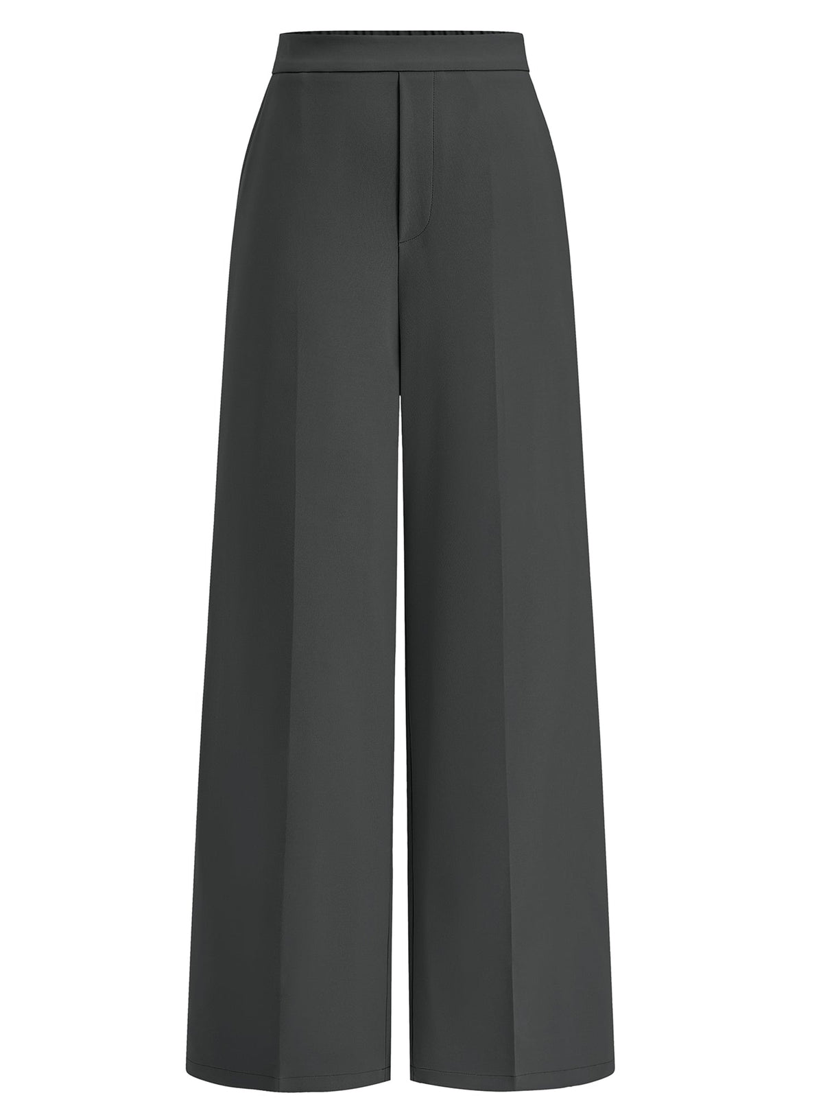 Women's Business Workwear Casual Pocketed Wide-Leg Trousers – detail