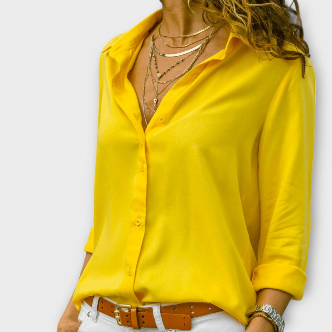 Button-Up Blouse, Women's Refined Fit