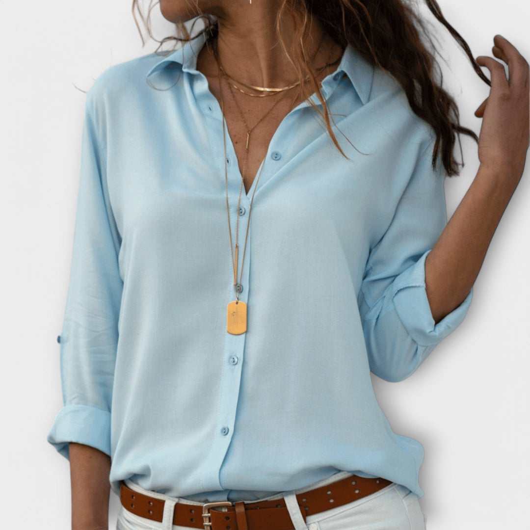Button-Up Blouse, Women's Refined Fit