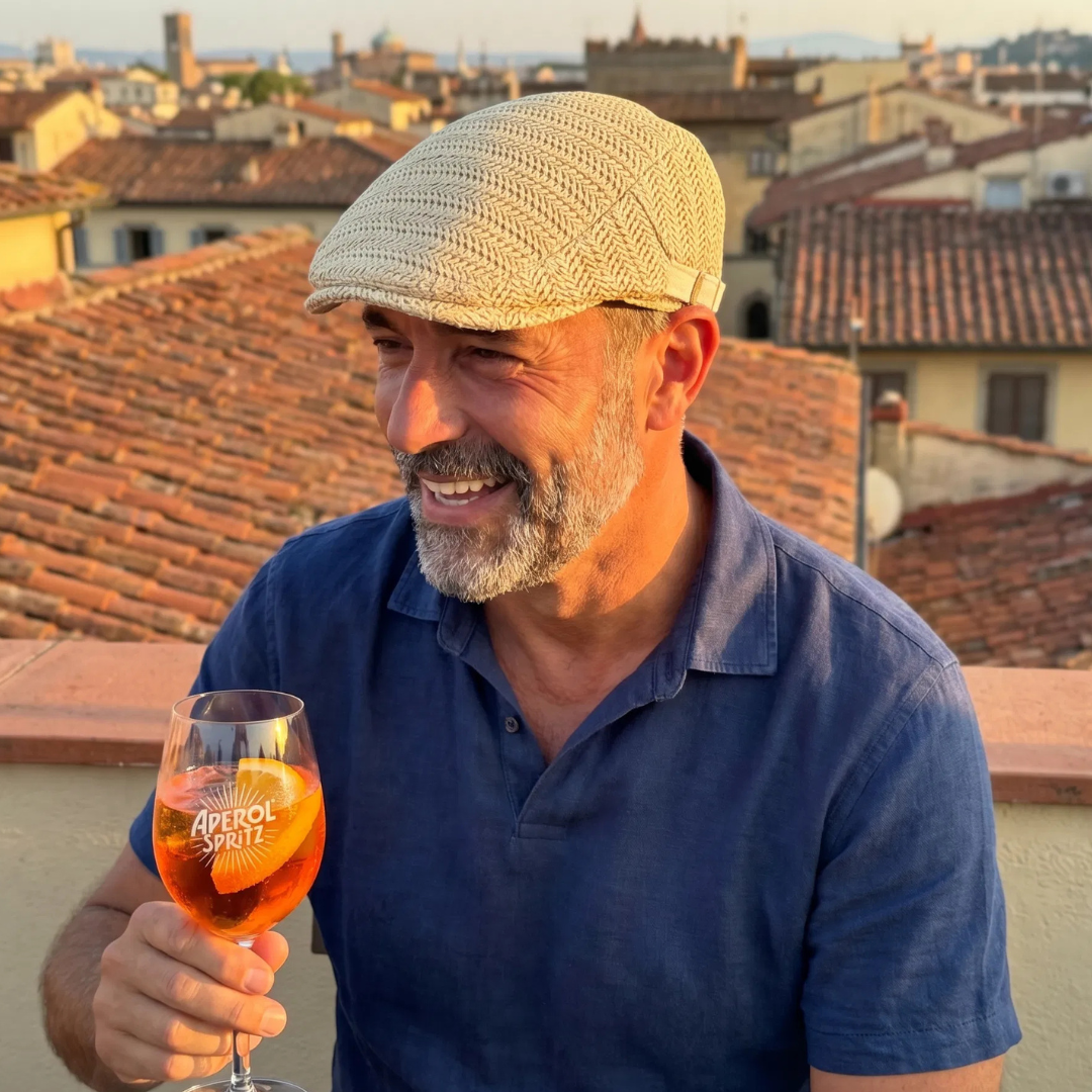 Woven Summer Flat Cap for Men