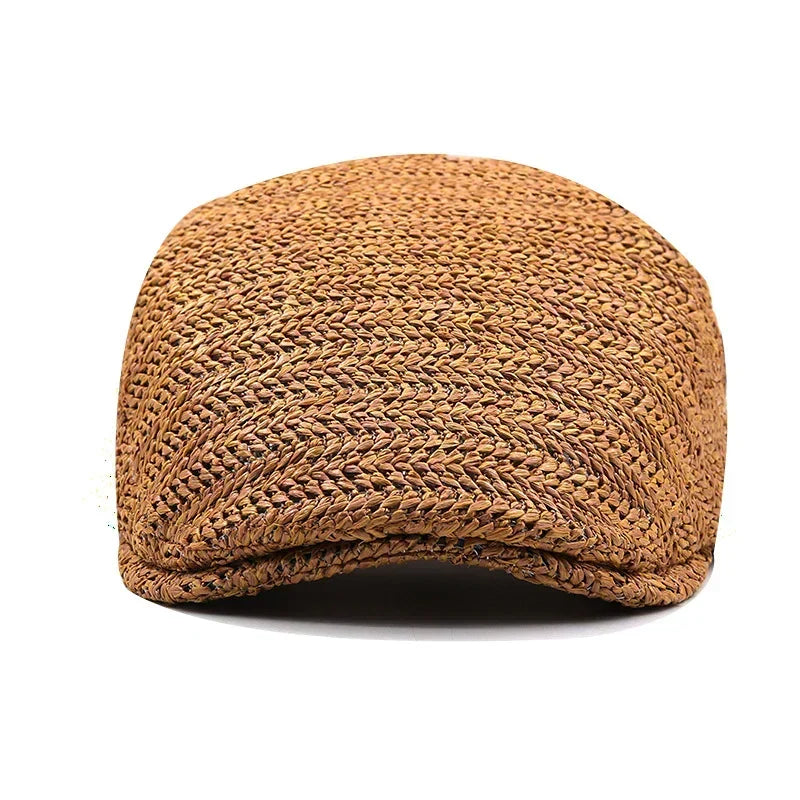 Woven Summer Flat Cap for Men