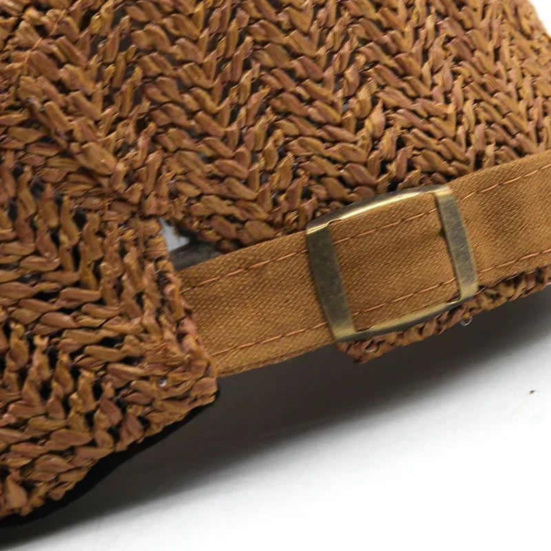 Woven Summer Flat Cap for Men