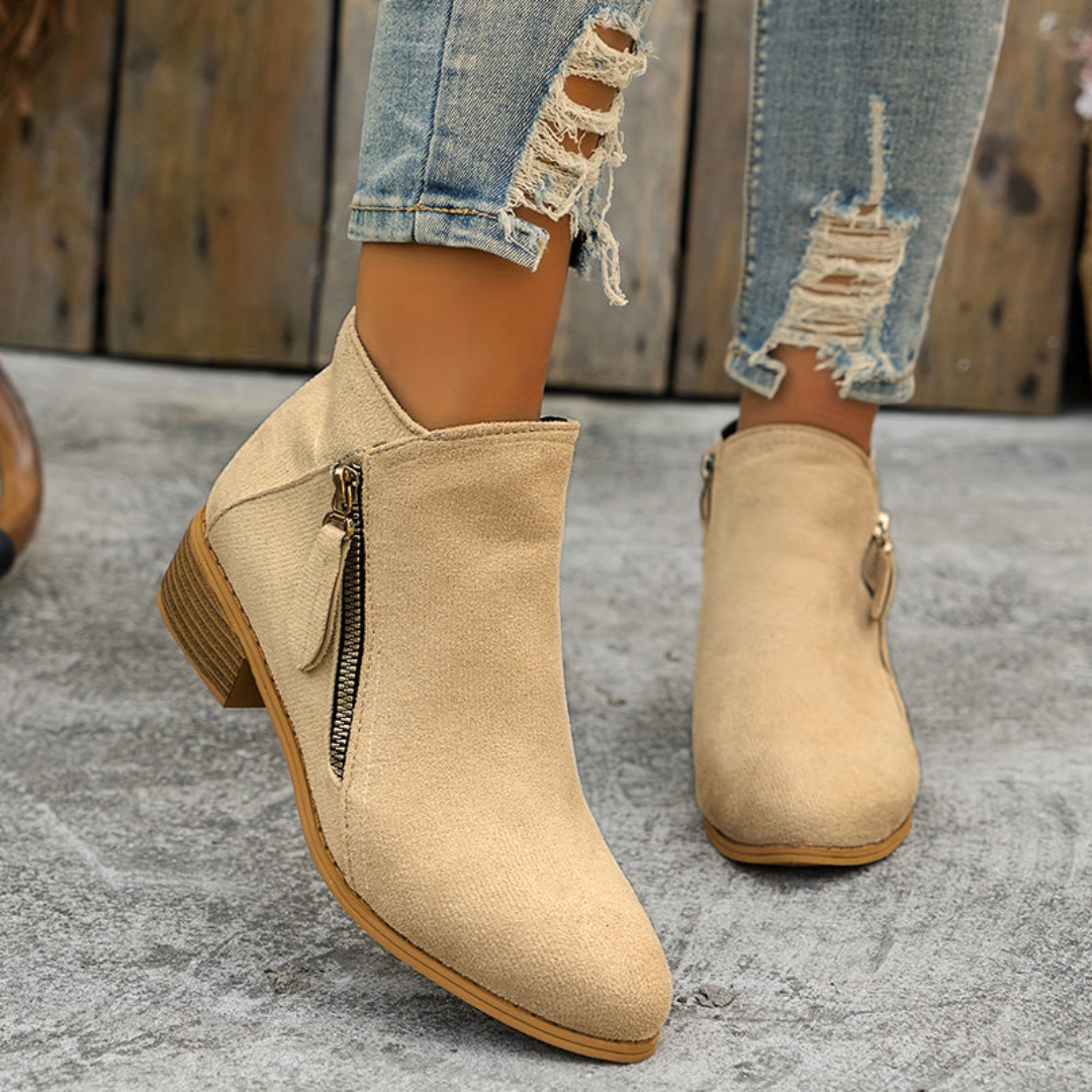 Comfortable Zipper Shoes for Women, Elegant Style