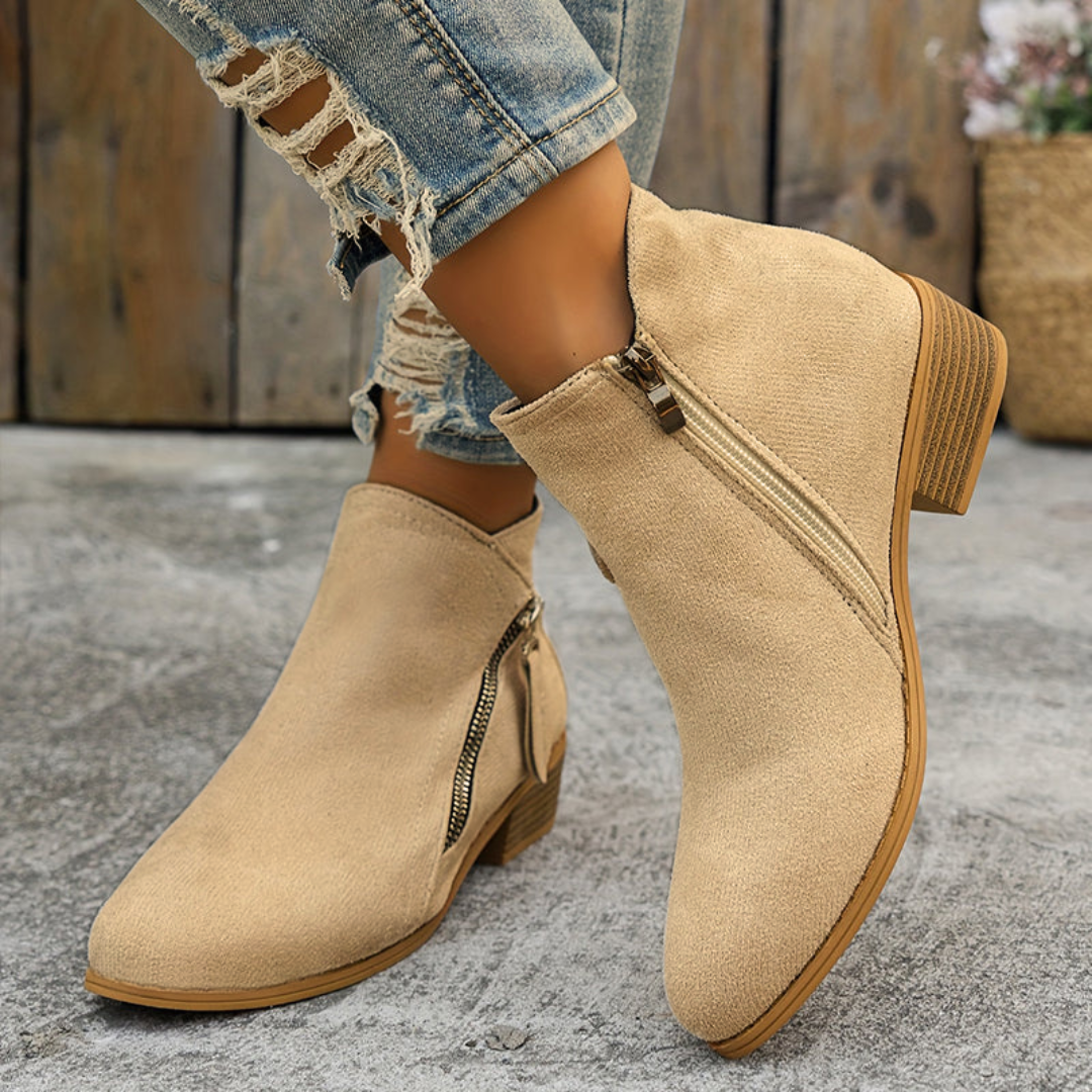Comfortable Zipper Shoes for Women, Elegant Style