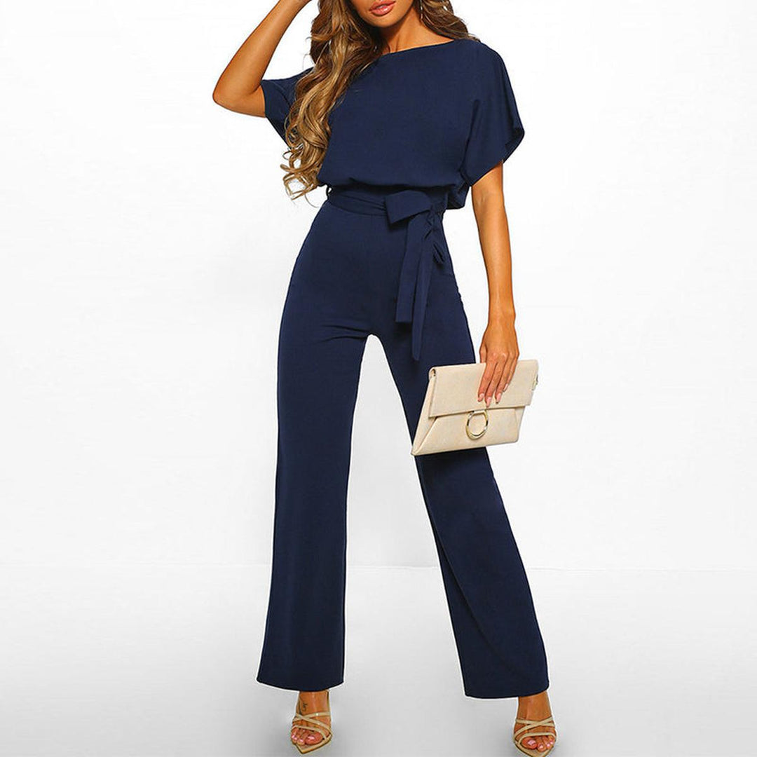 Belted Jumpsuit for Women, Relaxed Style