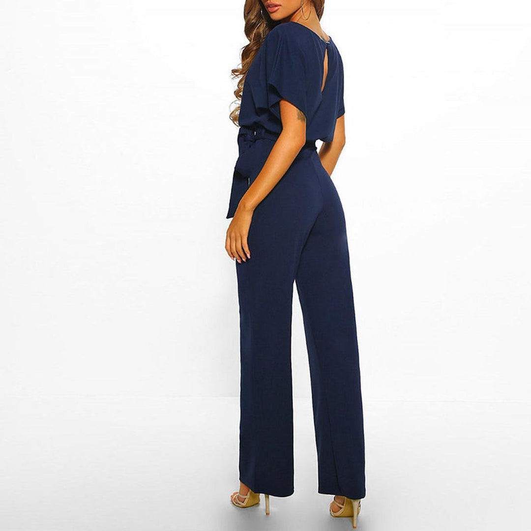 Belted Jumpsuit for Women, Relaxed Style