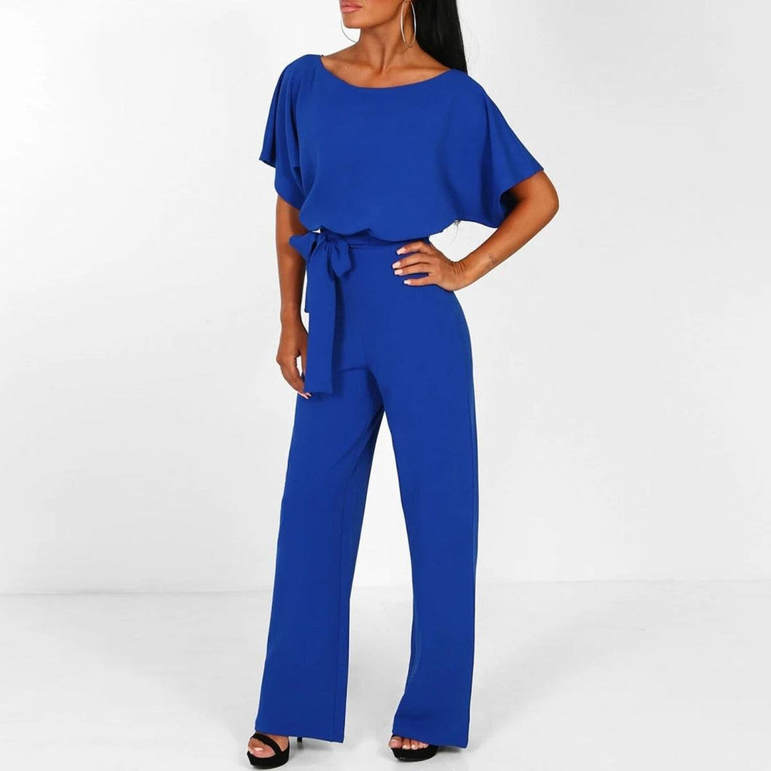 Belted Jumpsuit for Women, Relaxed Style