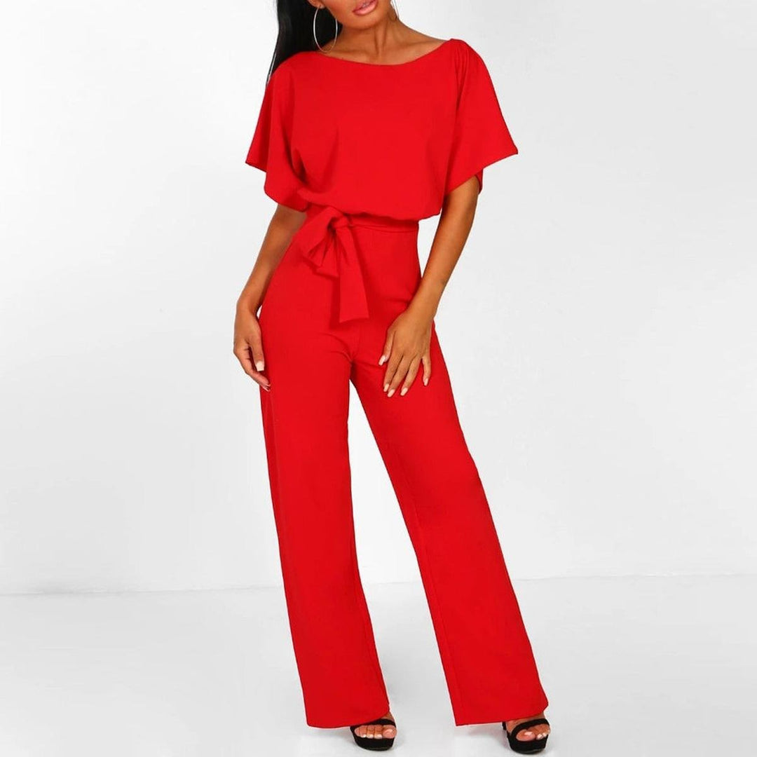 Belted Jumpsuit for Women, Relaxed Style