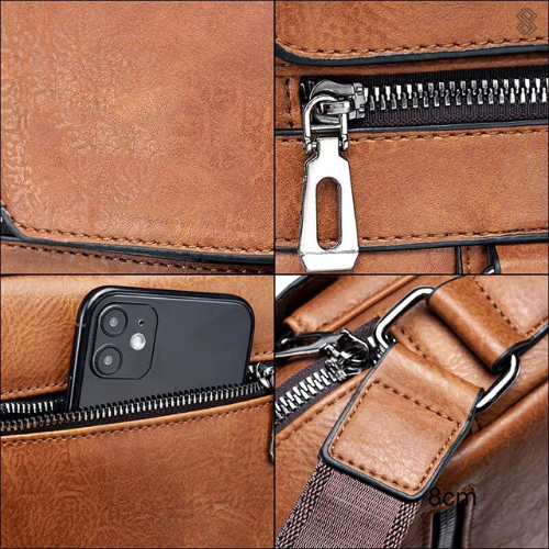 Retro Shoulder Bag, Casual Fit