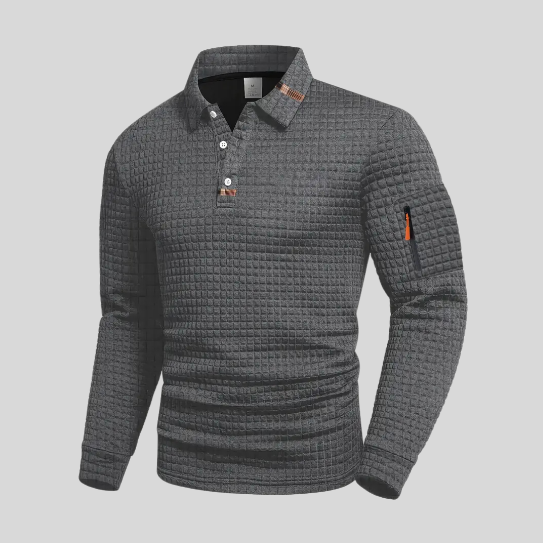 Polo Shirt with Sleeve Pocket for Men