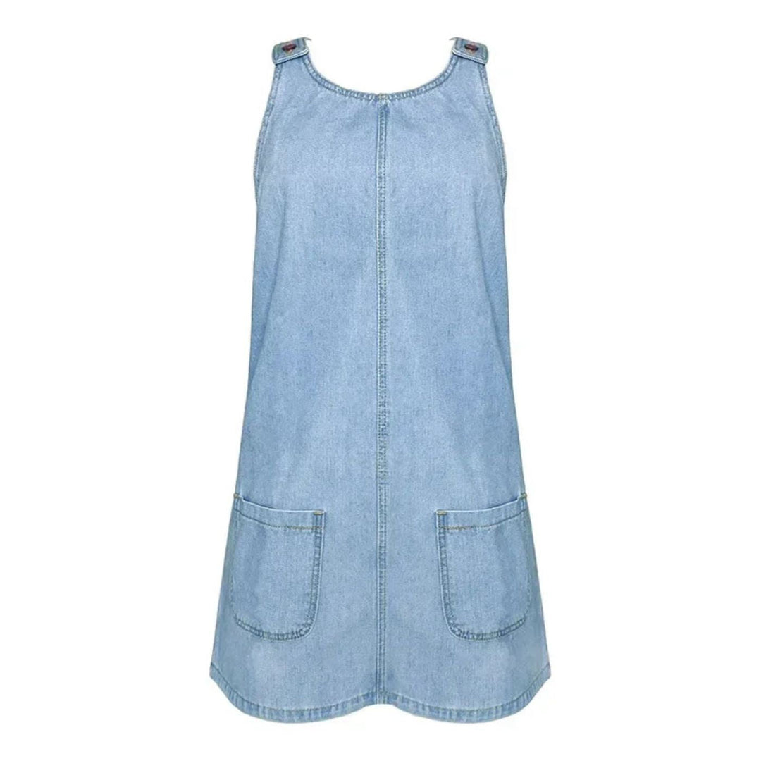 Sleeveless Denim Dress, Women's Comfortable Fit