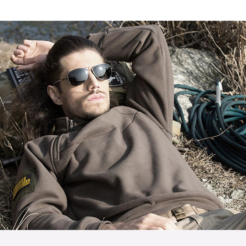 Men's Stand-Collar Quarter-Zip Pullover