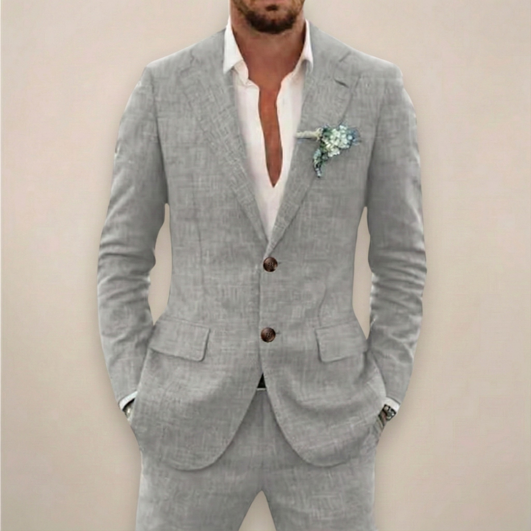 Tailored Two-Piece Suit for Men, Plus Size