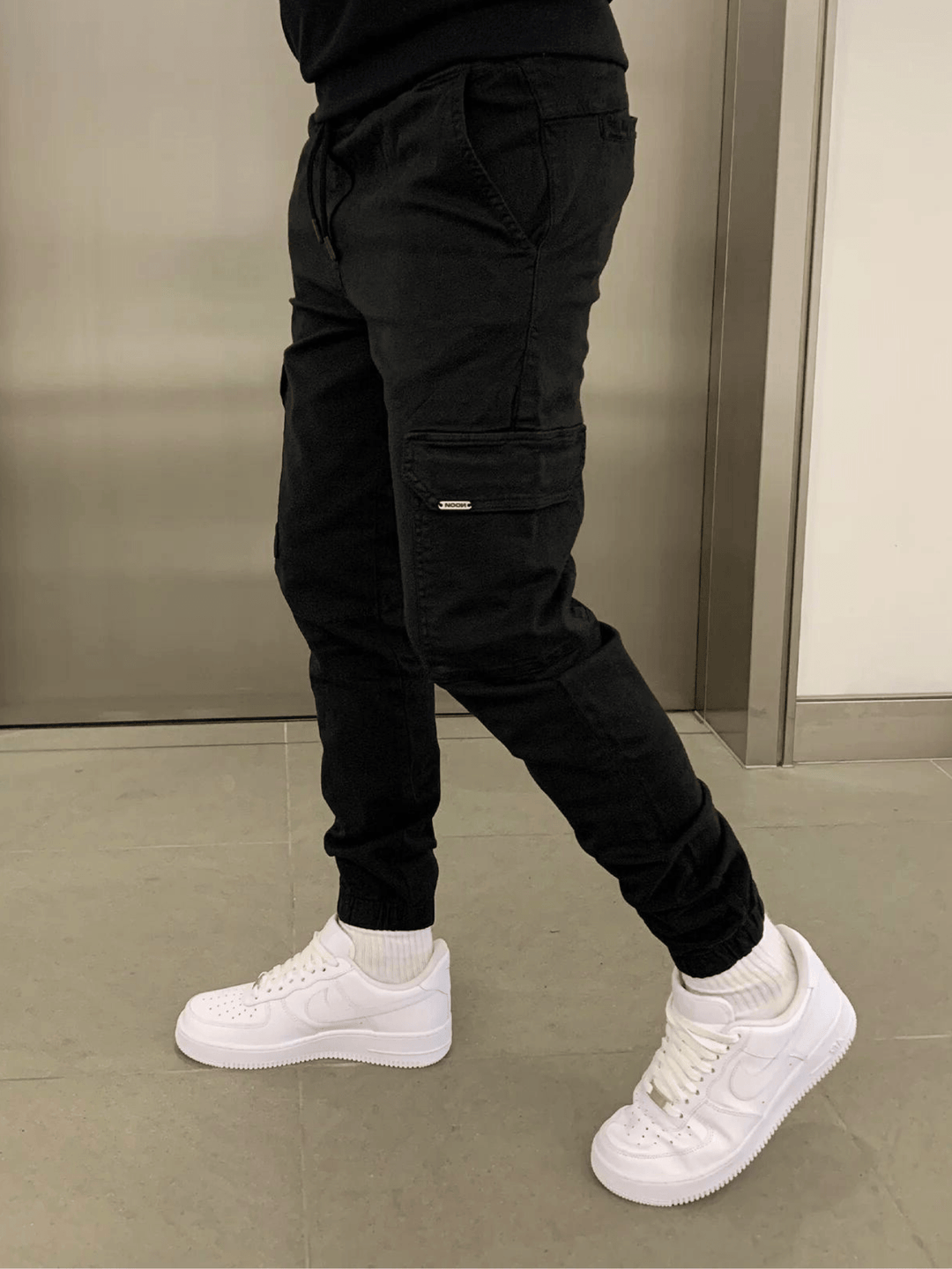 Sleek Tie-Waist Cargo Pants for Men