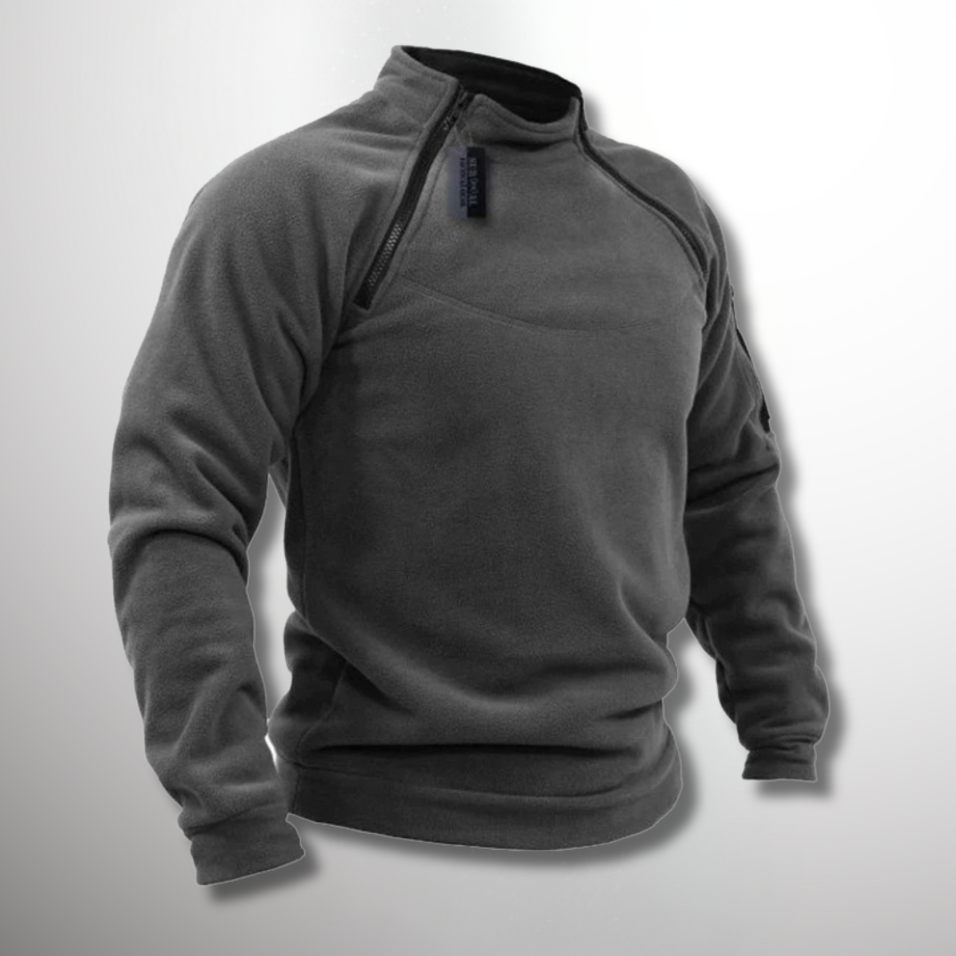 Men's Stand-Collar Quarter-Zip Pullover