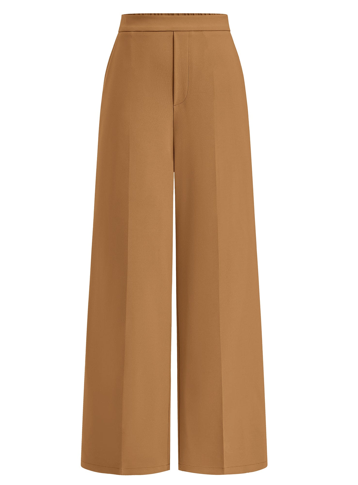 Women's Business Workwear Casual Pocketed Wide-Leg Trousers – detail