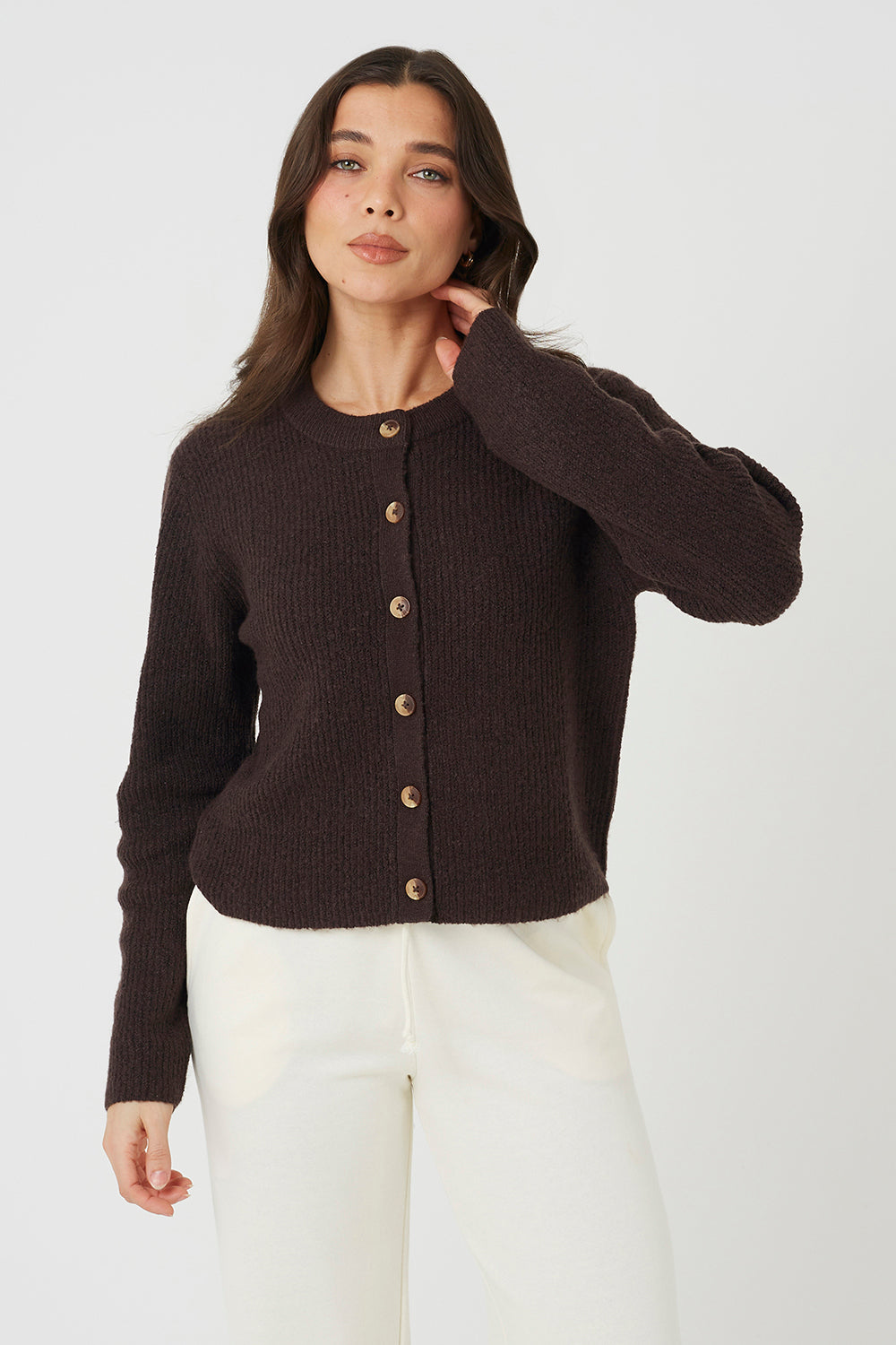 Women's Long Sleeve Knit Cardigan