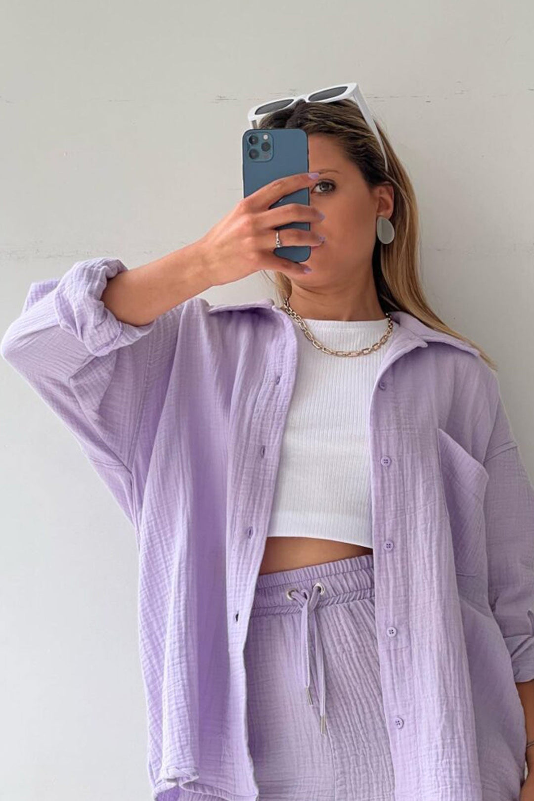 Stylish Cardigan and Short Set for Women