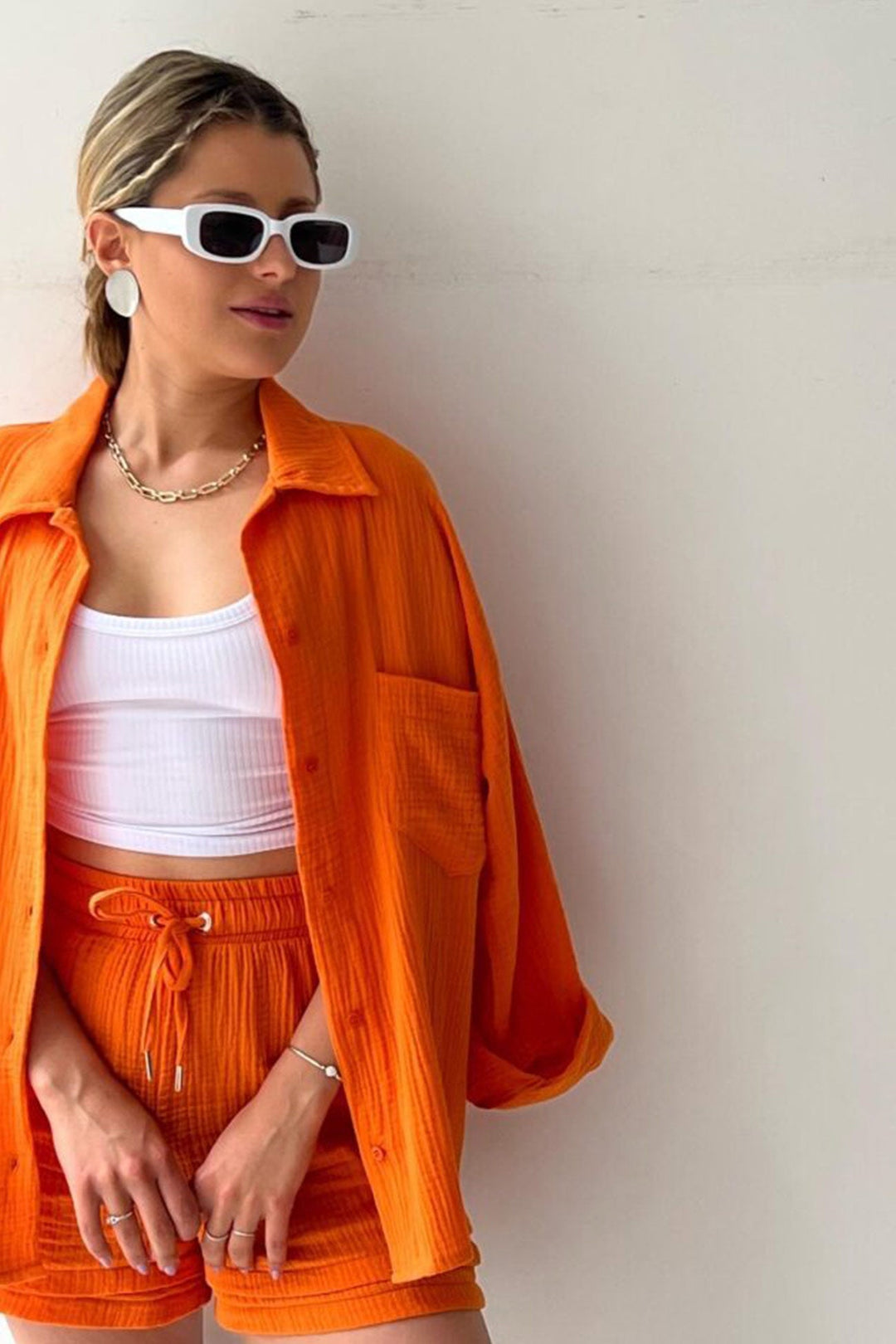 Stylish Cardigan and Short Set for Women
