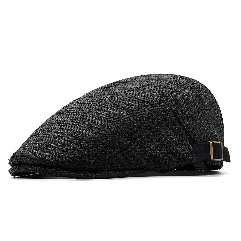 Woven Summer Flat Cap for Men