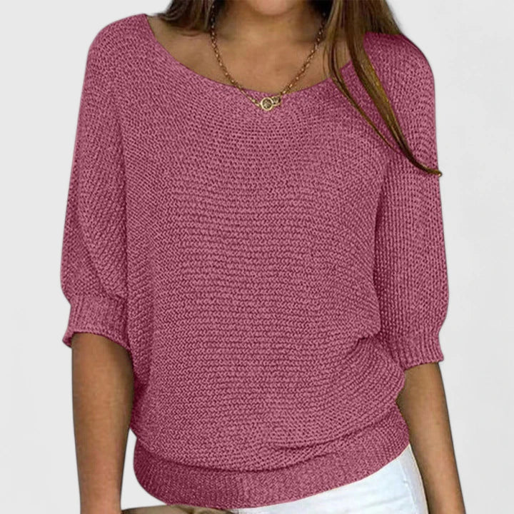 Batwing Sweater for Women, Relaxed Style