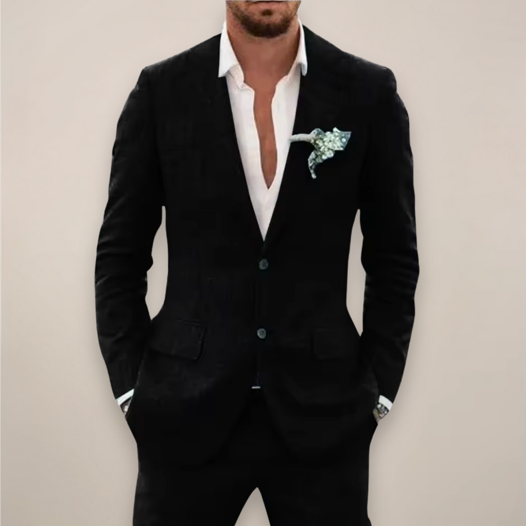Tailored Two-Piece Suit for Men, Plus Size