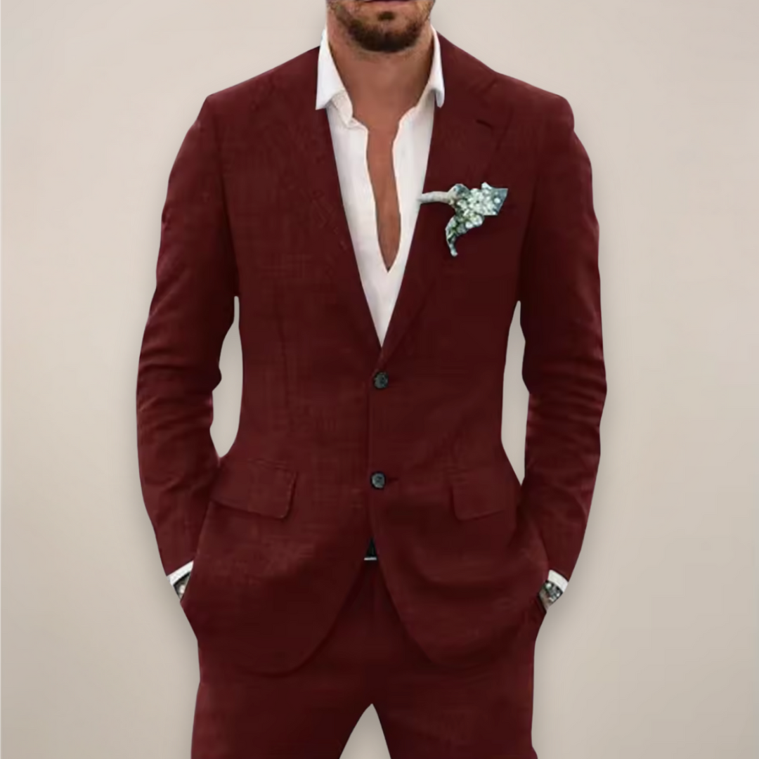 Tailored Two-Piece Suit for Men, Plus Size