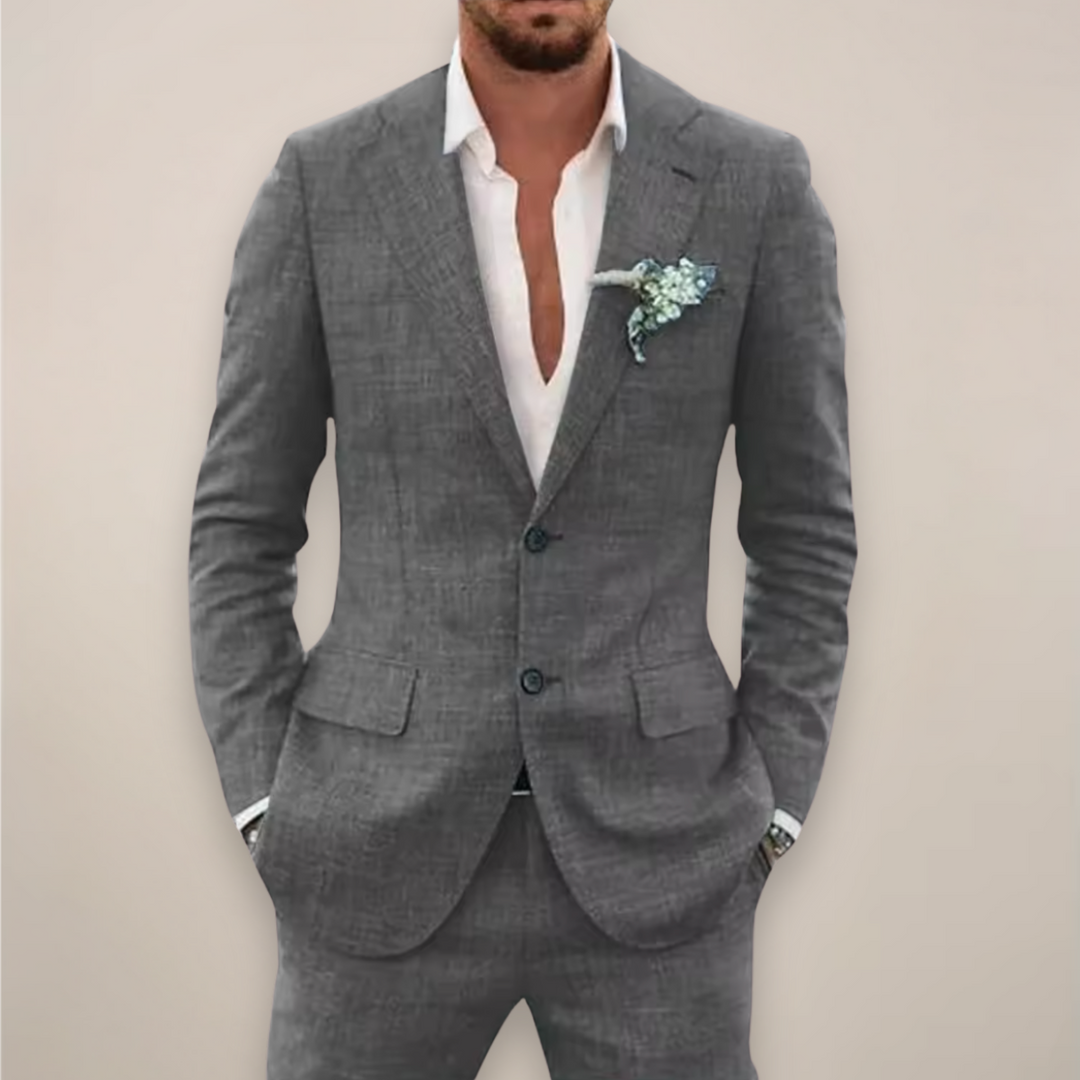 Tailored Two-Piece Suit for Men, Plus Size