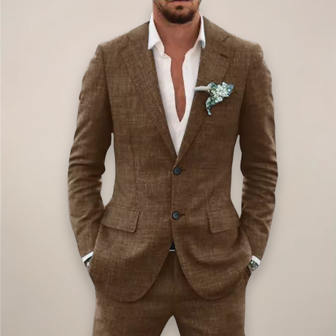Tailored Two-Piece Suit for Men, Plus Size