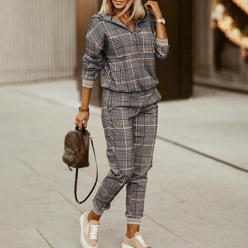 Half-Zip Tracksuit for Women, Relaxed Style