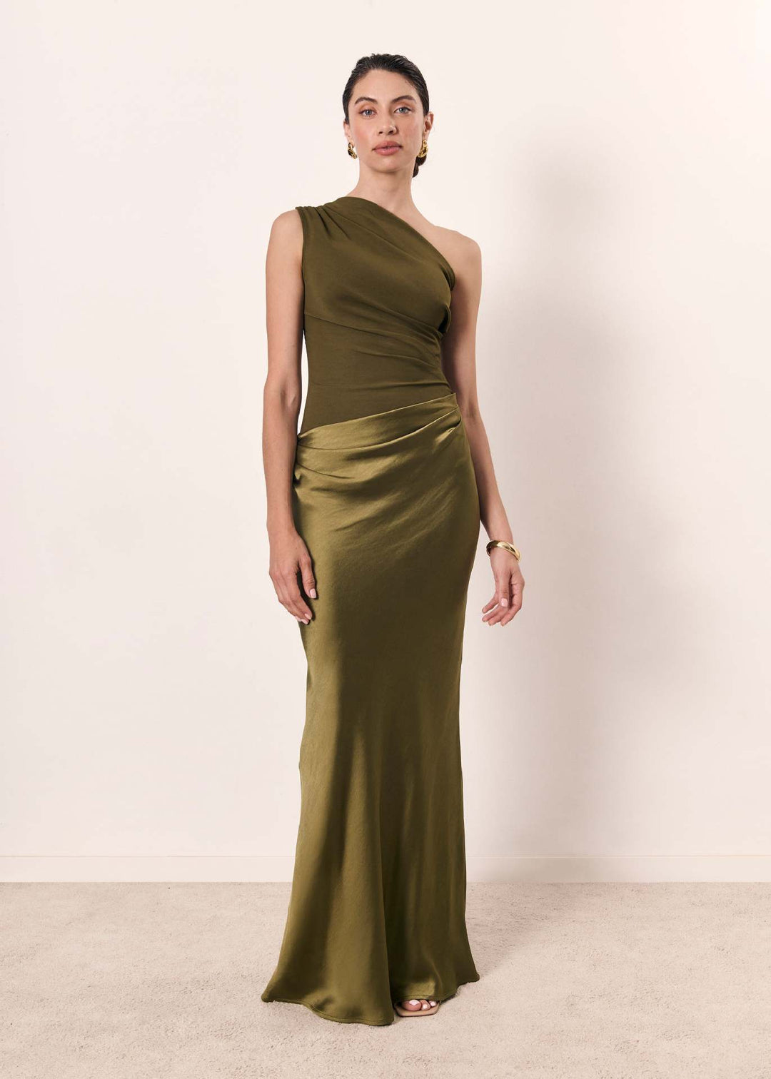 One-Shoulder Maxi Dress for Women, Plus Size