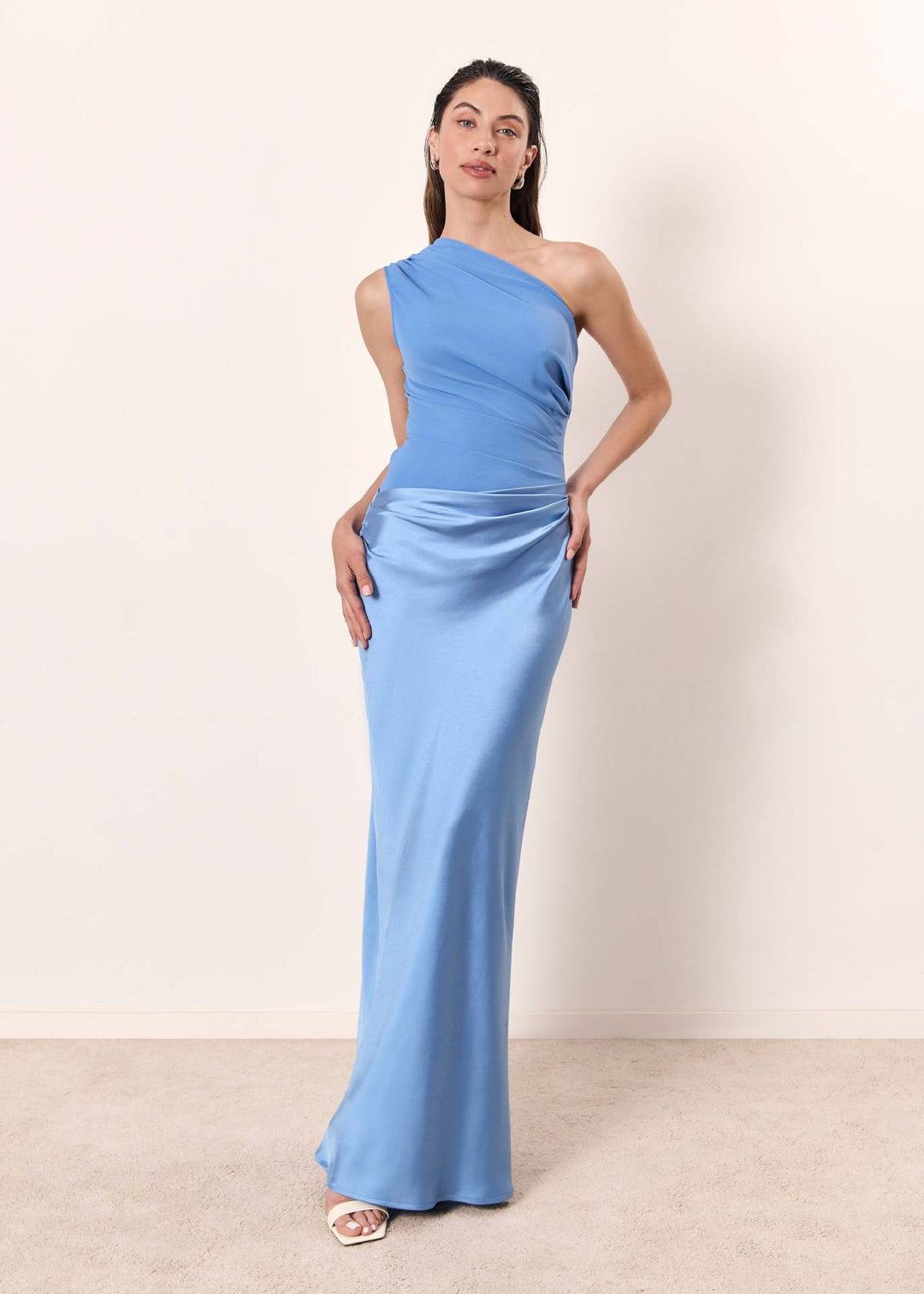 One-Shoulder Maxi Dress for Women, Plus Size