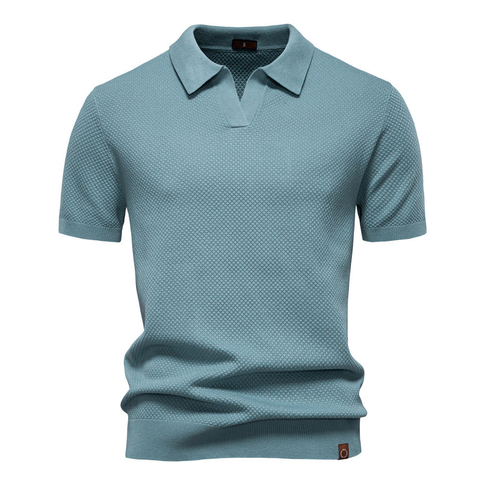 Textured Polo Shirt, Men's Classic Fit