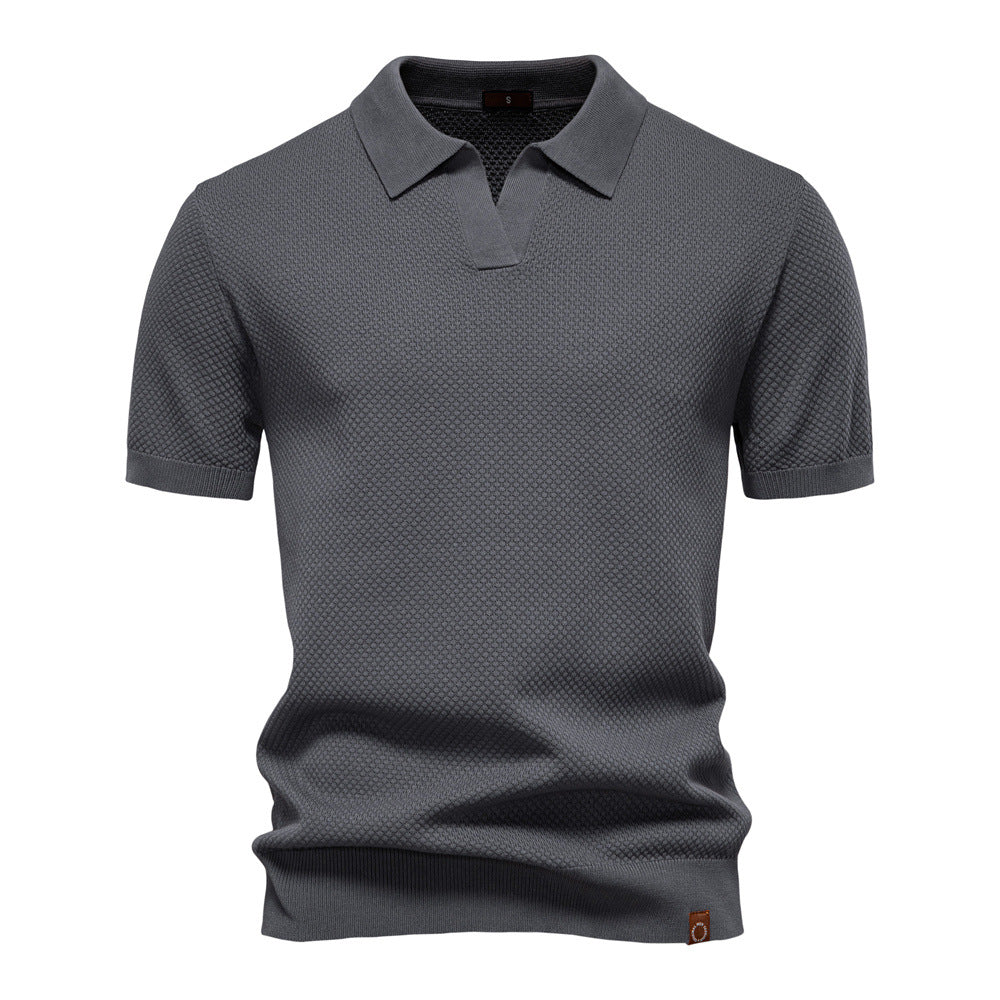 Textured Polo Shirt, Men's Classic Fit