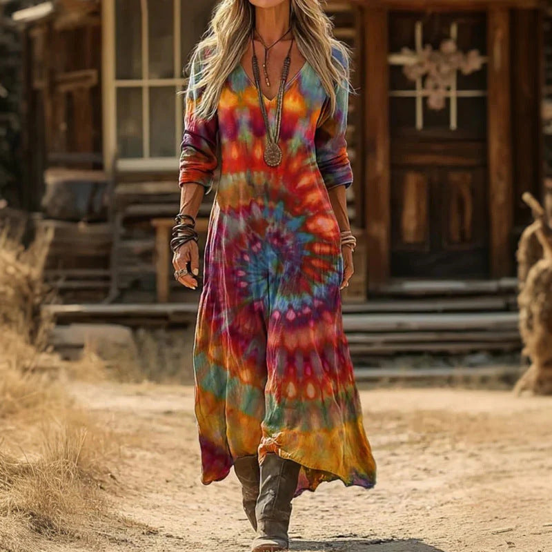 Classic Long Sleeve Vintage Dress for Women, Plus Size